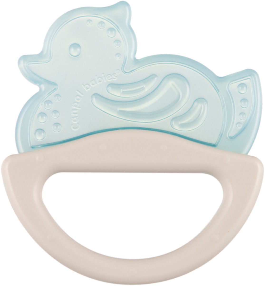 Canpol Babies | Dieren | rammelaar met bijtring | 0+ m | Eend | Blauw